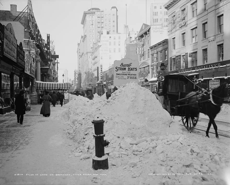 Snow on Broadway